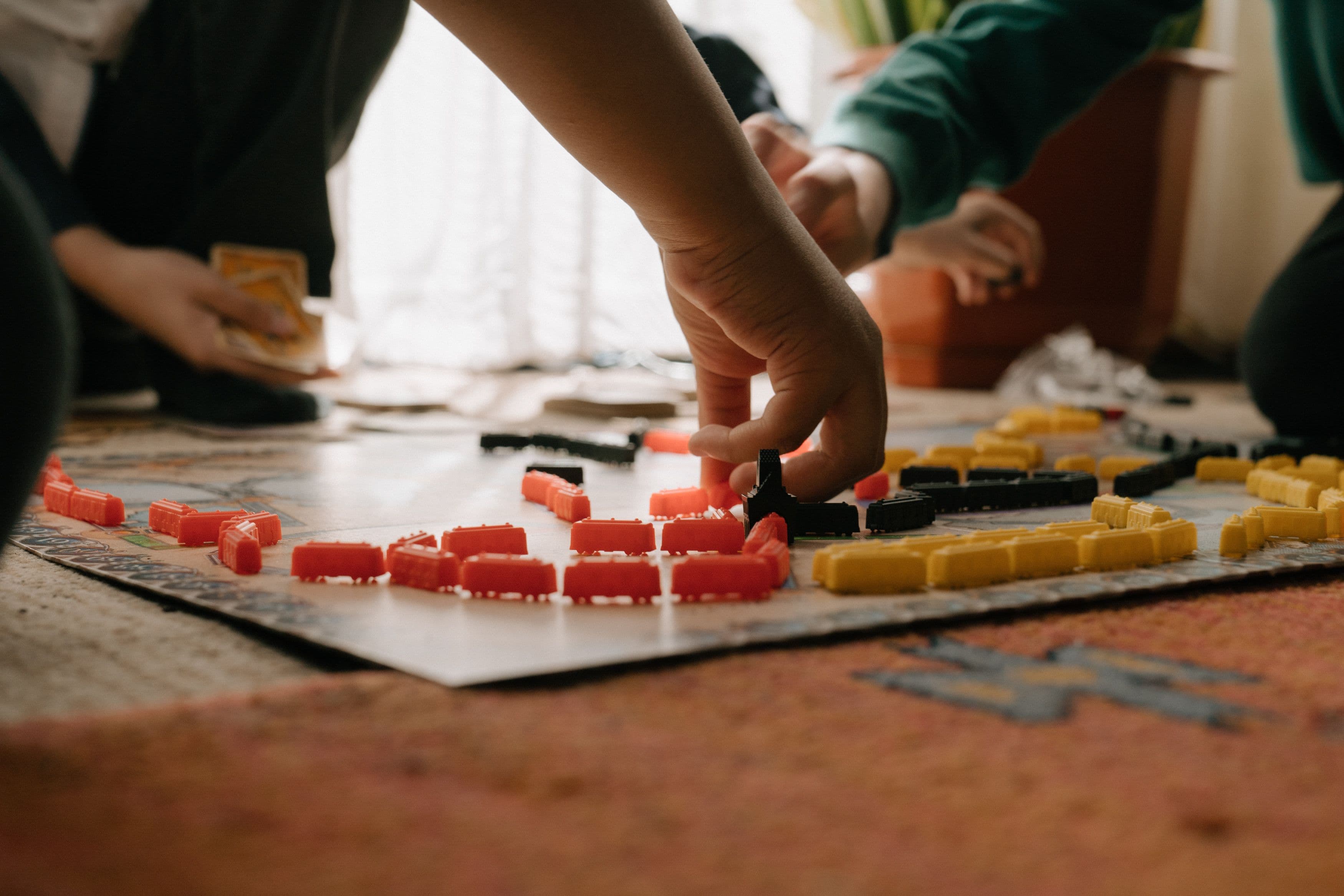 Ticket to Ride board game setup